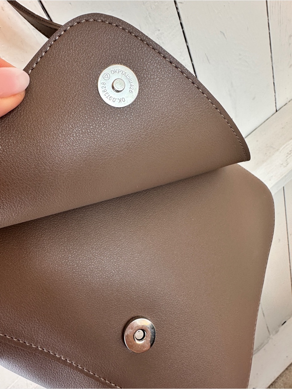 Messenger Bag Faux Leather Brown Fall Crossbody Adjustable Strap - Picture 7 of 12